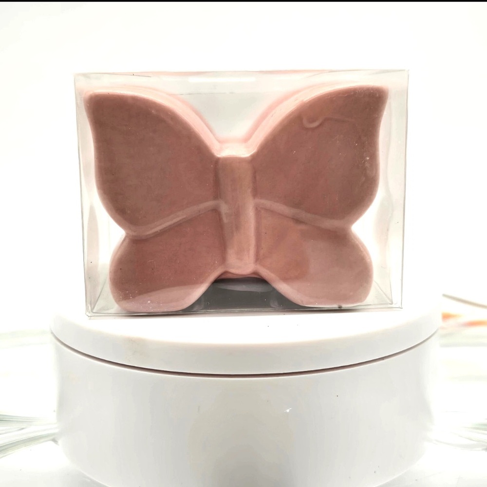True Living Pink Butterfly Salt & Pepper Shakers